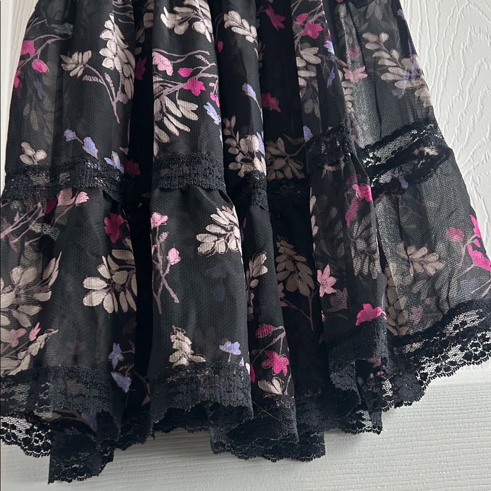 Floral Lace Trim Slip Dress - Picture 11 of 13